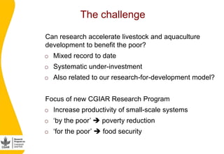 Mobilizing AR4D partnerships to improve access to critical animal-source foods