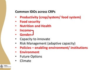 CGIAR Research Program on Livestock and Fish: Phase II ideas