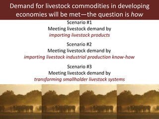 Livestock headwinds:Help or hindrance to sustainable development?
