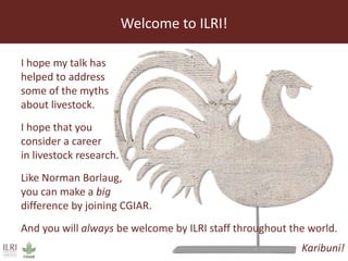 Livestock headwinds:Help or hindrance to sustainable development?