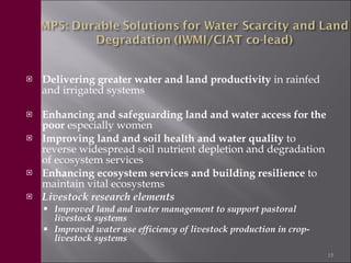 Livestock in the new CGIAR Consortium