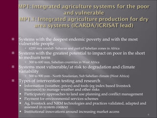 Livestock in the new CGIAR Consortium