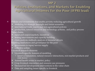 Livestock in the new CGIAR Consortium