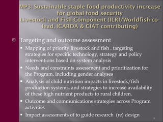 Livestock in the new CGIAR Consortium