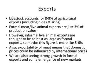 Sectoral and Economy-wide Analysis of the Ethiopian Livestock