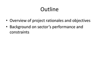 Sectoral and Economy-wide Analysis of the Ethiopian Livestock