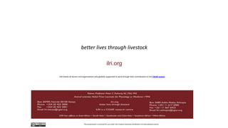 Invest in livestock diversity