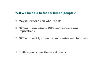 Livestock and global change: Towards a sustainable and equitable livestock sector 