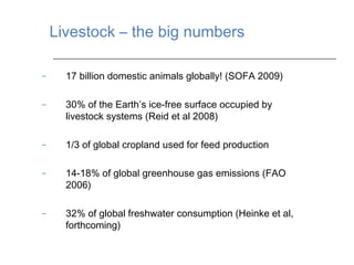 Livestock and global change: Towards a sustainable and equitable livestock sector 