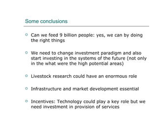 Livestock and global change: Towards a sustainable and equitable livestock sector 