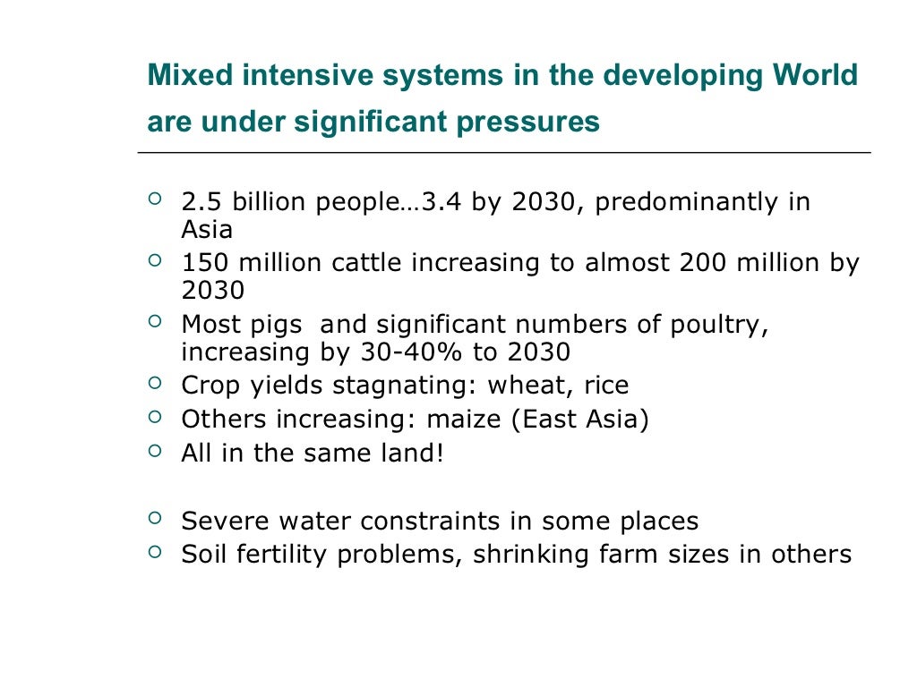 Mixed intensive systems in the