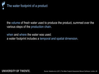 The water footprint of livestock products
