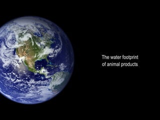 The water footprint of livestock products
