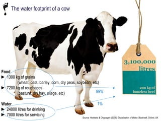 The water footprint of livestock products
