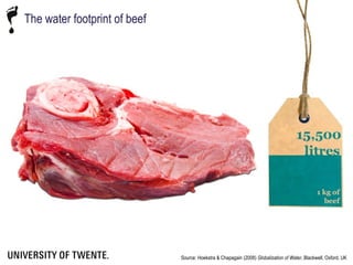 The water footprint of livestock products