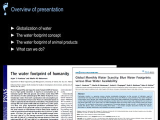 The water footprint of livestock products