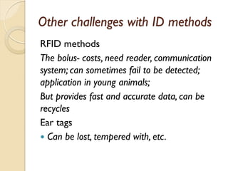 Livestock traceability