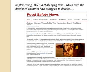 Livestock traceability