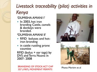 Livestock traceability