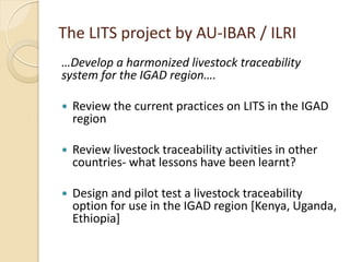 Livestock traceability