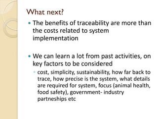Livestock traceability