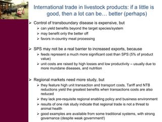 Livestock market opportunities for the poor