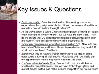 Livestock market opportunities for the poor