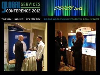 SPONSOR booth…
 
