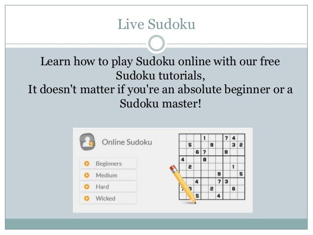 live sudoku learn to play