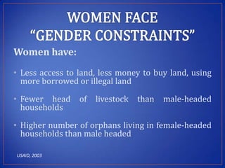 Engendering research in LIVES value chain development interventions