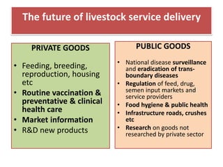 A new approach to livestock service delivery