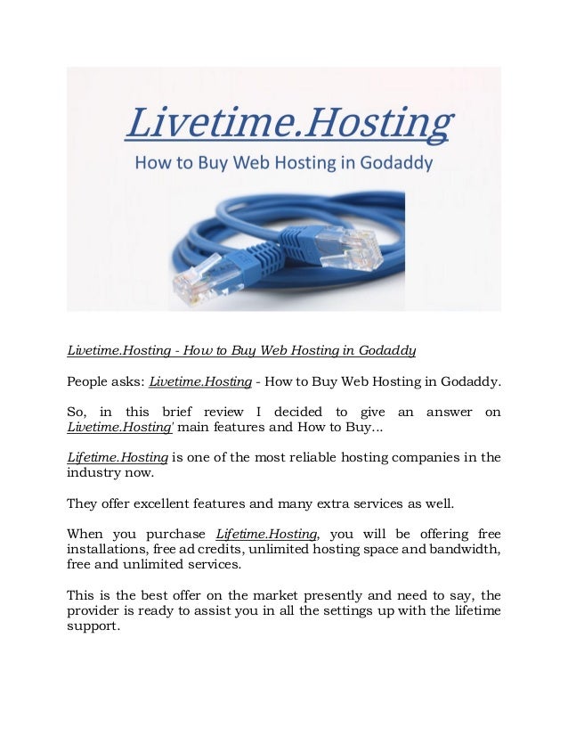 Livetime Hosting How To Buy Web Hosting In Godaddy Images, Photos, Reviews