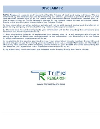 WWW.TRIFIDRESEARCH.COM
DISCLAIMER
 