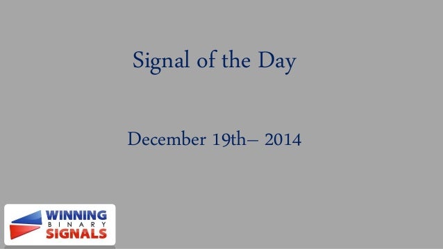 Binary option trading signals live