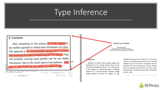 Type Inference
 
