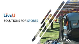 SOLUTIONS FOR SPORTS
 