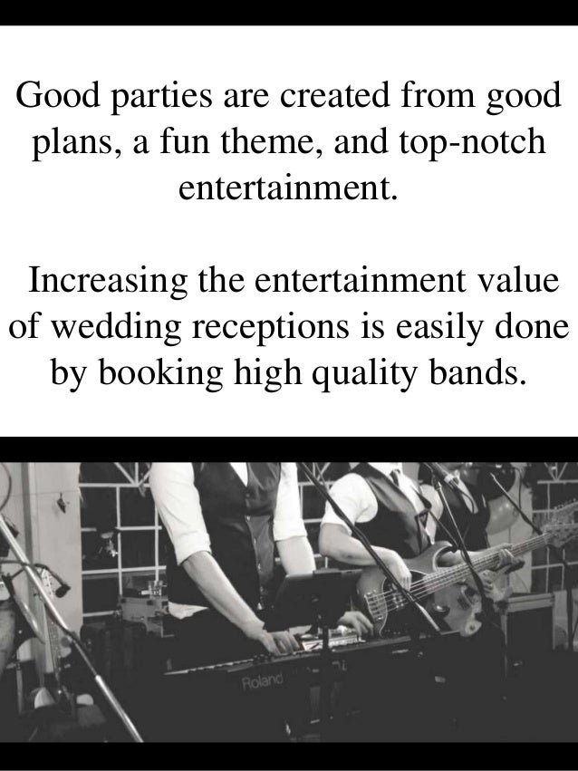 Live Wedding Reception Music Canberra