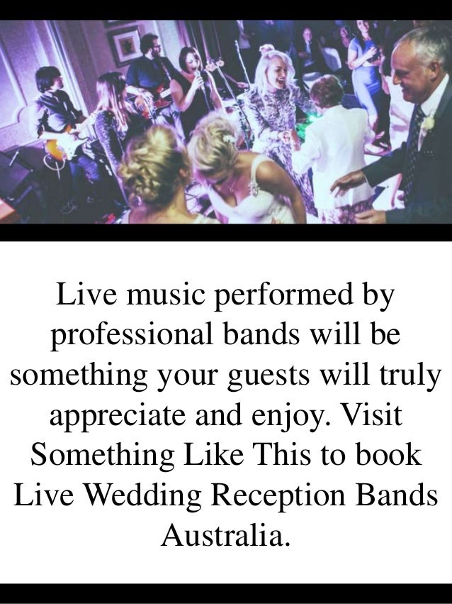 Live Wedding Reception Music Canberra