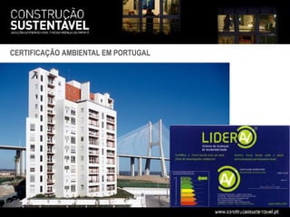 CERTIFICAÇÃO AMBIENTAL EM PORTUGAL
 