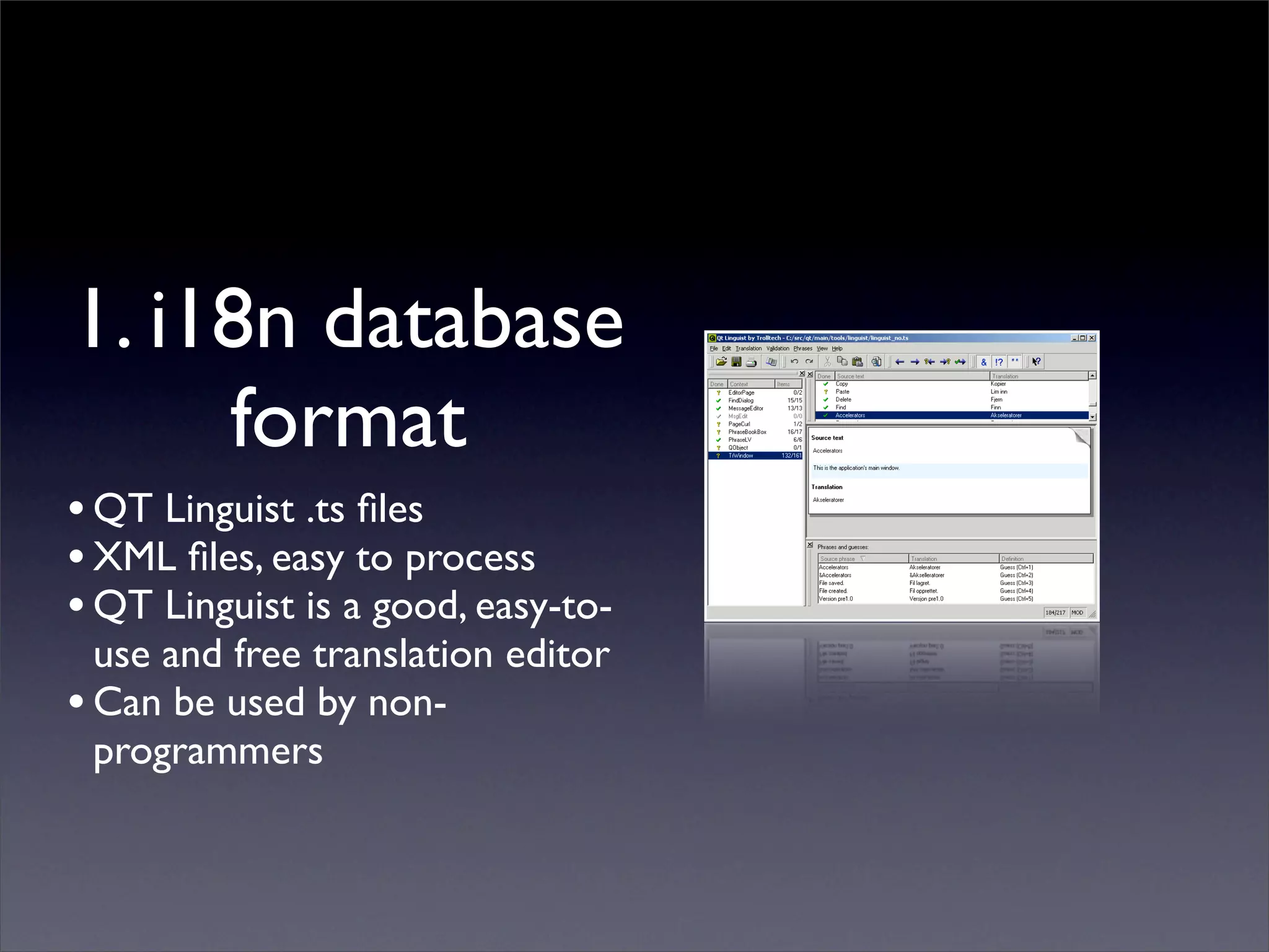 Living in a Multi-lingual World: Internationalization in Web and Desktop Applications