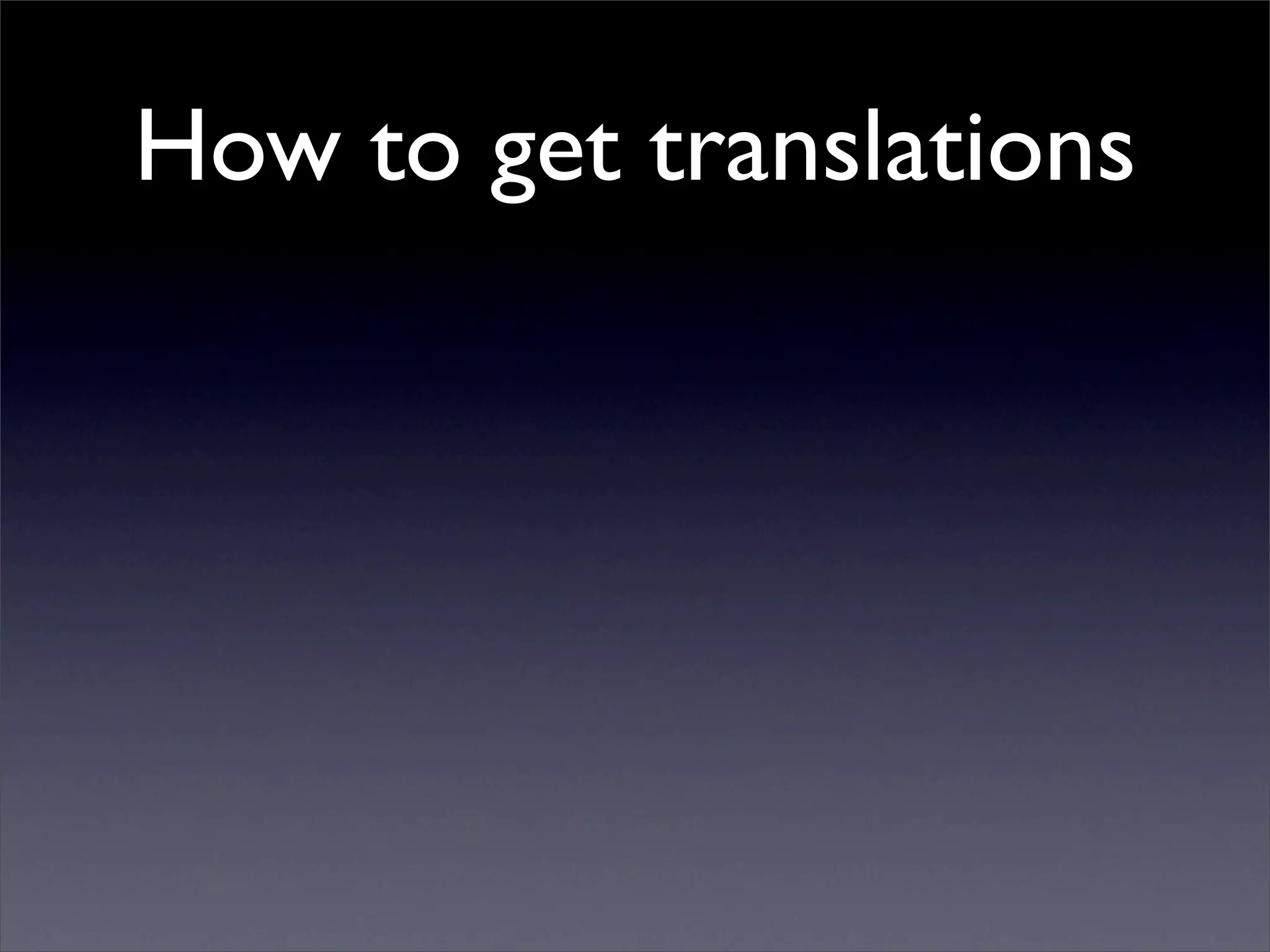 Living in a Multi-lingual World: Internationalization in Web and Desktop Applications