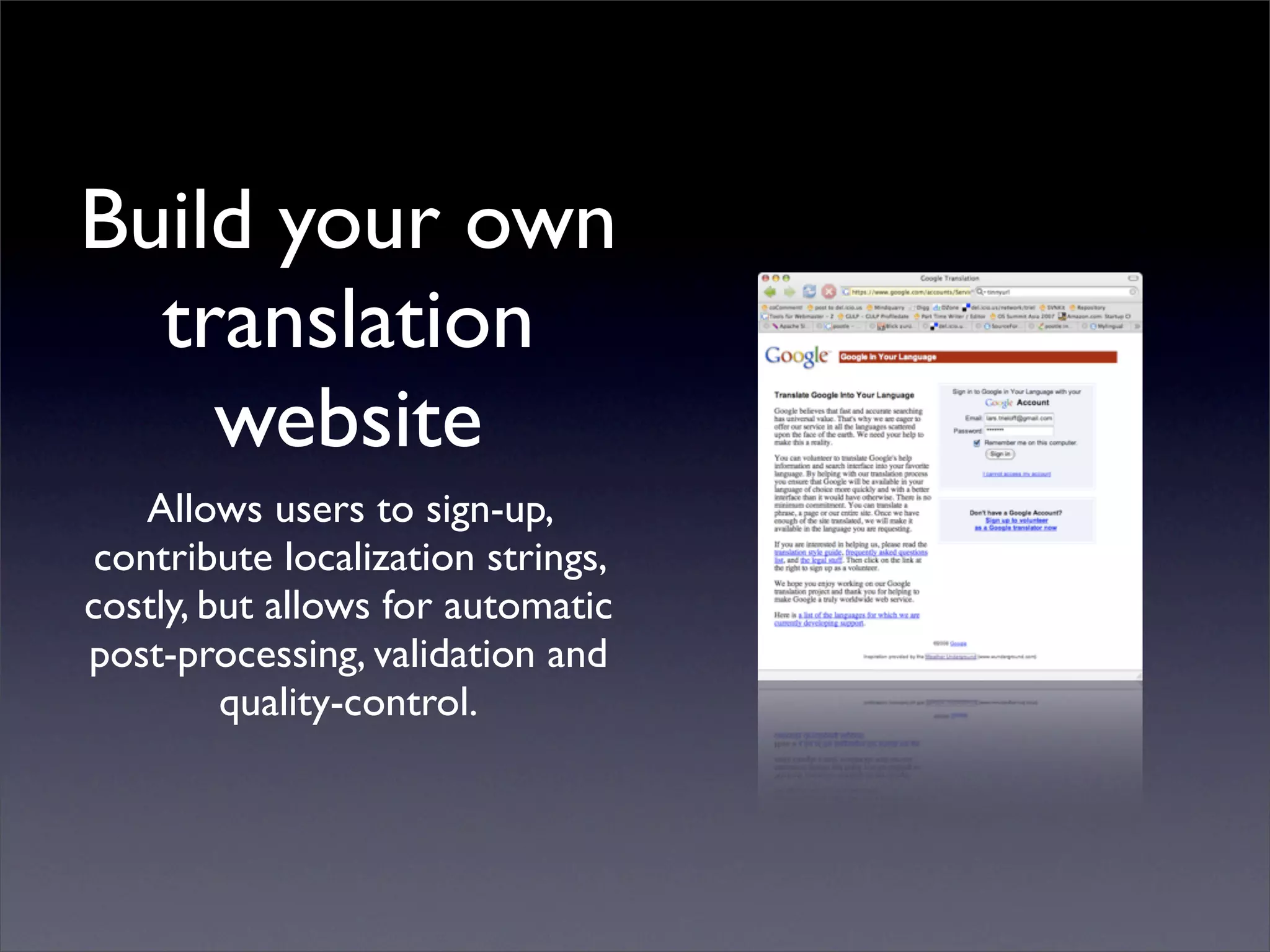 Living in a Multi-lingual World: Internationalization in Web and Desktop Applications