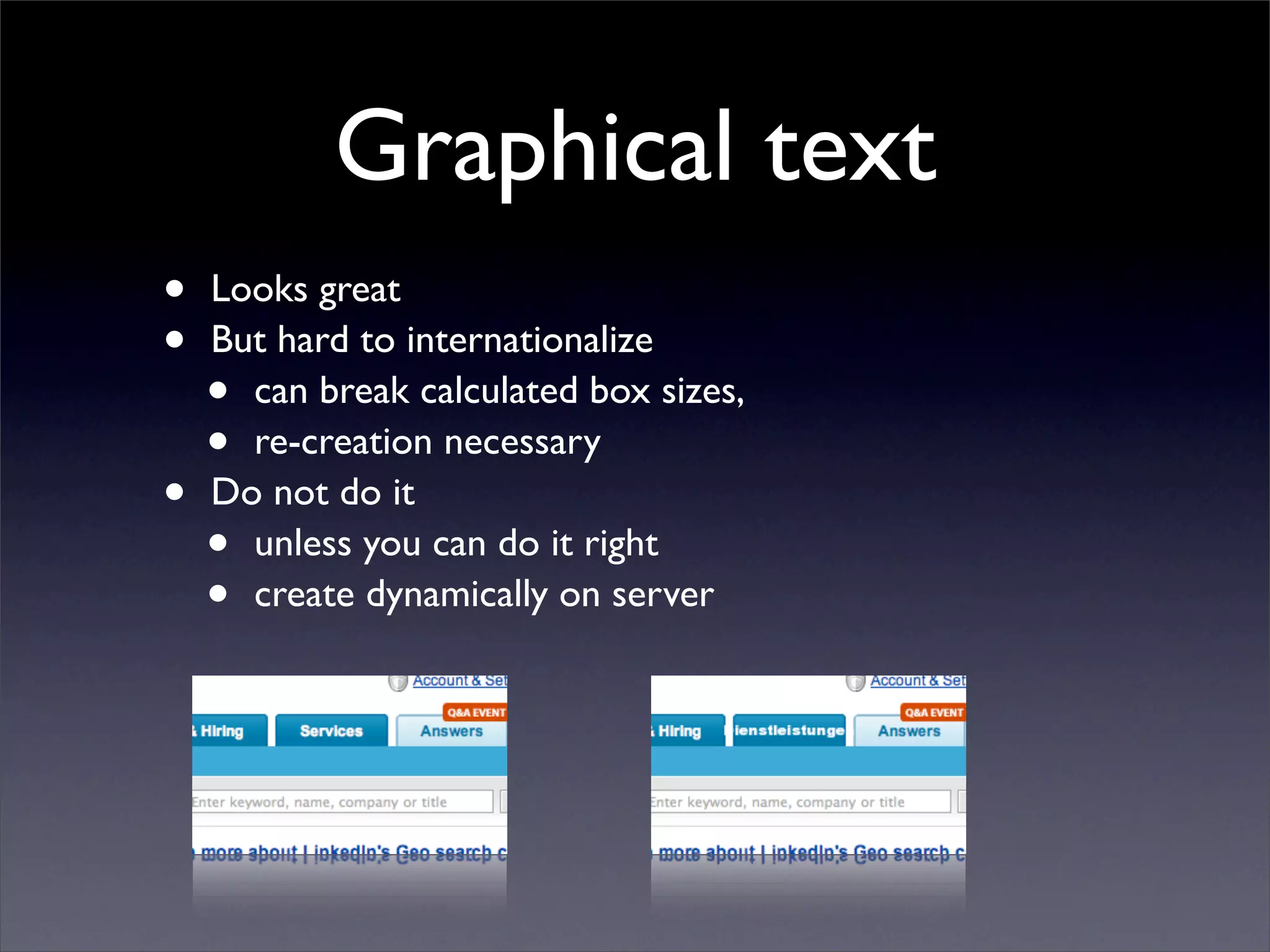 Living in a Multi-lingual World: Internationalization in Web and Desktop Applications