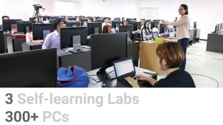 3 Self-learning Labs
300+ PCs
 