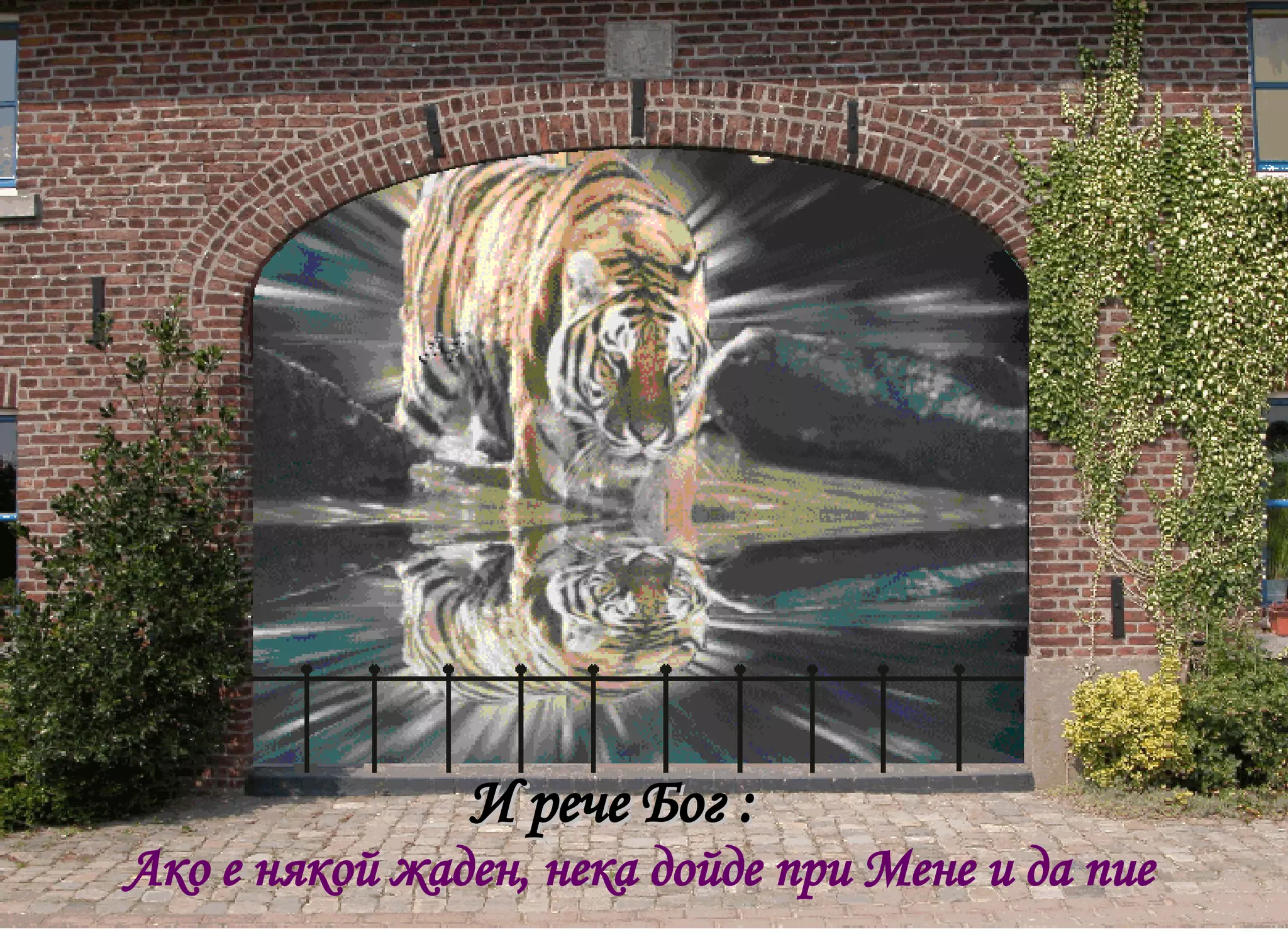 Ако е някой жаден, нека дойде при Мене и да пие  И  рече  Бог : 