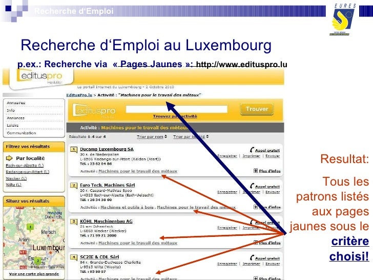 Vivre et travailler au Luxembourg, EURES