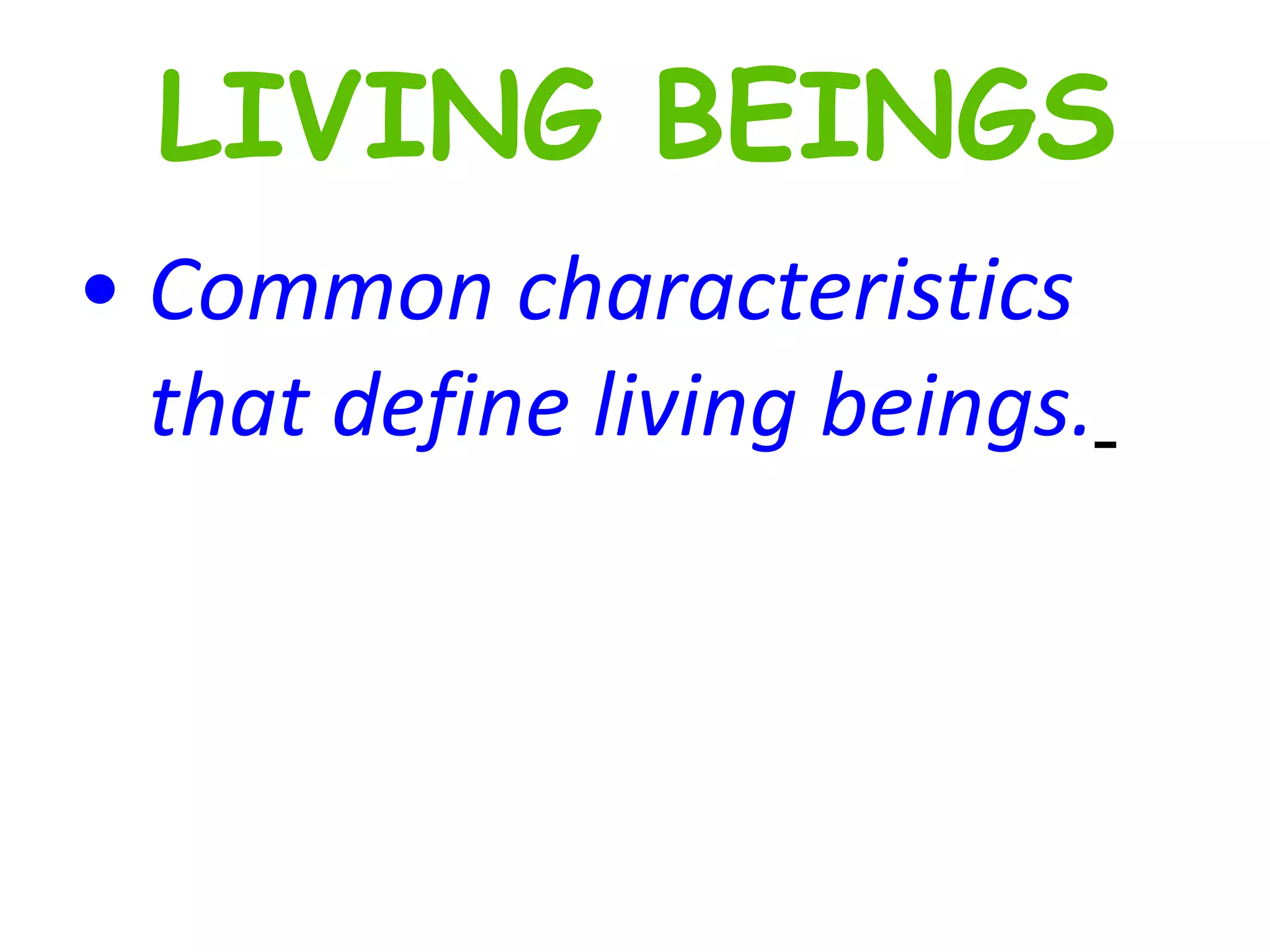 Living Type Living Beings | PPT