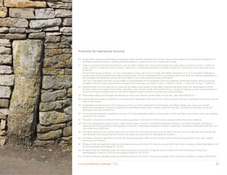 50 51 52 53 54 55 56 57 58 59 60 61 62 63




Footnotes for Appropriate Sourcing


50 Responsible materials specification and project team member selection also further reduces the impacts associated with Imperative 12:
   Embodied Carbon Footprint, building resilience toward a viable economy in a post-peak oil age.
51   There is a variance for remote locations, such as Alaska, Hawaii and Yukon that expands the Zone radius as follows: Zone 1 = 2,000 km;
     Zones 2 and 4 = 5,000 km; Zones 3 and 5 = 8,000 km. A temporary exception is made for specialty consultants, who may travel up to
     8,000 km.
     For all other project locations, it is also acceptable to jump one Zone to comply with either Imperative 11 or 13 if compliant materials or
     products are not procurable within apportioned Zones. Once a compliant product is available within the Zone as originally designated in
     this standard, the exception will be removed. Refer to the User’s Guide for more information.
     The use of salvaged materials is encouraged to acknowledge the considerable value of a material’s embodied energy. When procuring
     salvaged materials, teams are allowed to expand the Zone radius as follows: Zone 1 = 1,500 km; Zone 2 = 2,000 km; Zone 3 = 2,500 km.
52 MasterFormat Divisions that are not listed do not need to be tracked. If only select sections are listed, then only these aspects of the
   Division need to be tracked. Assemblies classified under Division 13 are not tracked directly – products used as a result of specification in
   this Division that correlate primarily with other MasterFormat Divisions should be sourced accordingly.
53 Renewable energy technologies are defined as wind, solar thermal, photovoltaic or fuel cell – also see footnote 34.
54 Appropriate sourcing only applies to solar equipment specified under Division 42. Other products that are classified in this Division do not
   need to be tracked.
55 Assemblies include products that contribute to the successful attainment of the Energy and Water Petals over time, such as high
   performance windows, mechanical equipment and decentralized water systems. Refer to the User’s Guide for a complete listing and
   rationale of this Zone distinction.
56 For plumbing equipment specified in Division 22, Zone designation refers to the location of the manufacturing location only; raw material
   sourcing is not tracked.
57 The plant component of Natural Roof Covering specified in Section 07 33 00 must be sourced within the Zone 1 distance.
58 This Zone designation applies only to major project team members including the general contractor, architect of record, mechanical,
   electrical, plumbing and structural engineers of record. A temporary exception is made for specialty consultants and subcontractors, who
   may travel up to 5,000 km.
59 The radius distinction for Zones 2 and 3 are two-fold: first, the manufacturer must be within the set Zone from the site; and second, the
   raw materials must be sourced from within the same set Zone from the manufacturer location.
60 For plastic products specified in Division 06, Zone designation refers to the location of the manufacturing location only; raw material
   sourcing is not tracked.
61   Products that are classified under the following sections of Division 05 may be sourced within the Zone 2 distance: Metal Fabrications (05
     50 00) and Decorative Metals (05 70 00).
62 Products that are classified under the following sections of Division 31 may be sourced within the Zone 5 distance: Erosion and
   Sedimentation Controls (31 25 00) and Slope Protection (31 35 00).
63 Products that are classified under the following sections of Division 32 may be sourced within the Zone 5 distance: Irrigation (32 80 00)


Living Building ChallengeTM 2.0                                                                                                                33
 