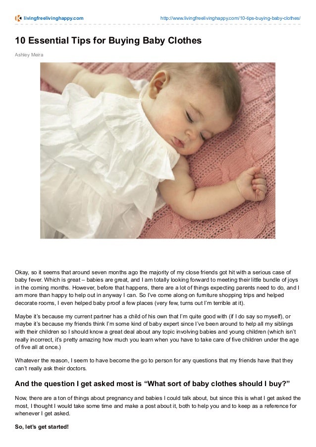 10 Essential Tips for Buying Baby Clothes