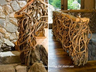 Vine railing for staircase<br />